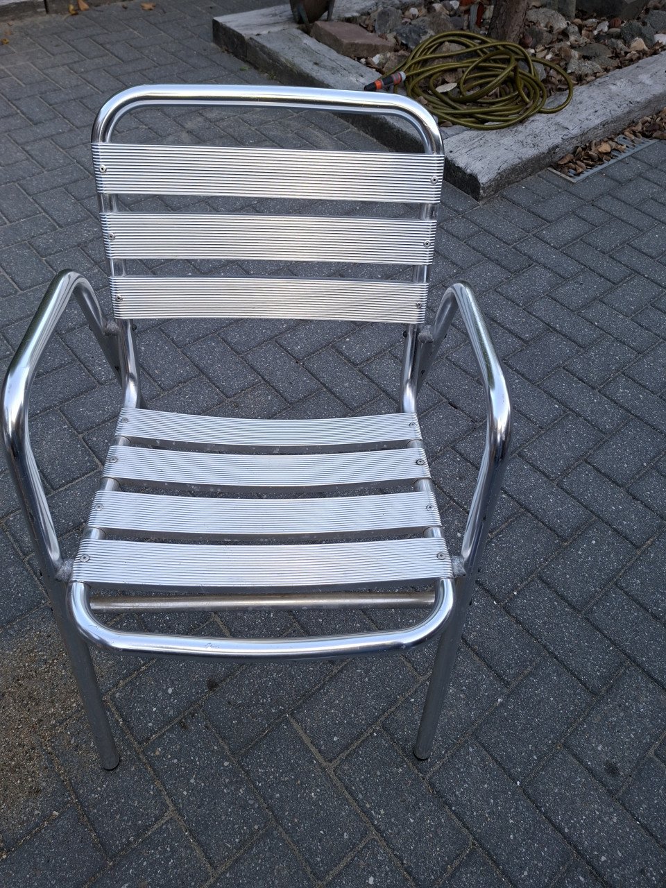 Aluminium tuinstoeltjes stapelbaar
