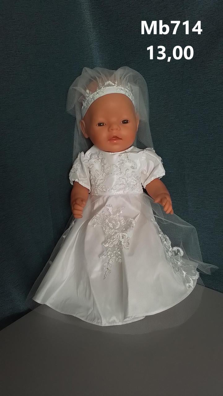 Poppenkleertjes baby born. Bruidsjurk. Opbrengst KiKa.