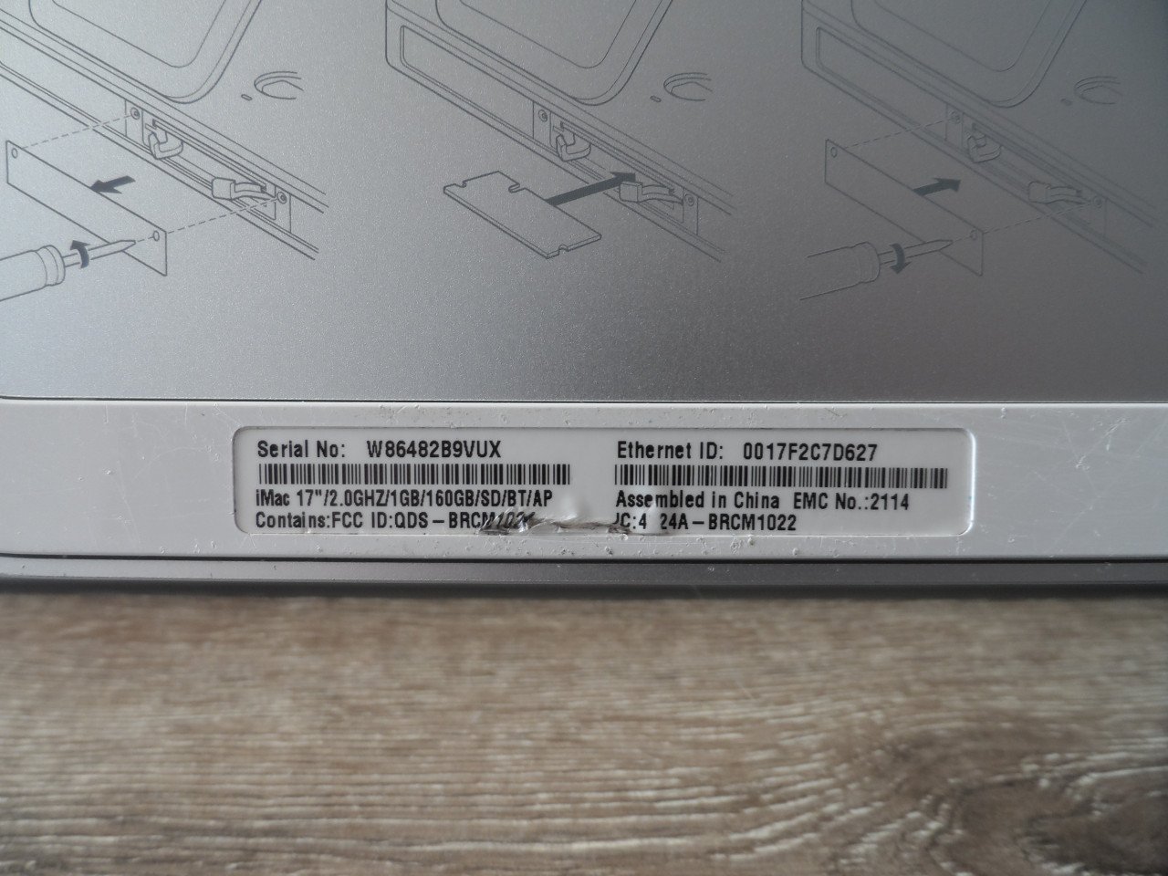 Imac 2006 Model 1208 I.Z.G.S.