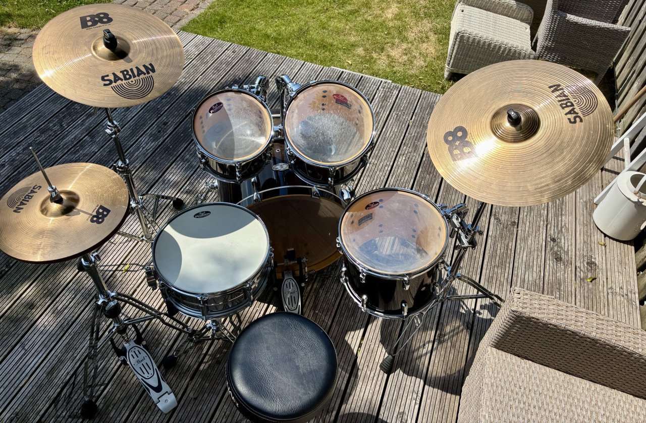 Compleet professioneel pearl vision drumstel