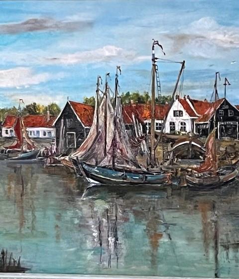 Arnemuiden  De echte werf  Jac Caljouw Schilderijen