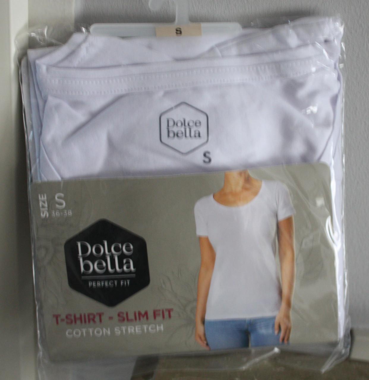 Nieuwe wit t-shirt-slim fitt maat s 36-38