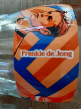 3 NIEUWE COCACOLA , KNVB GLAZEN - FRENKIE DE JONG - MICKY V D VEN