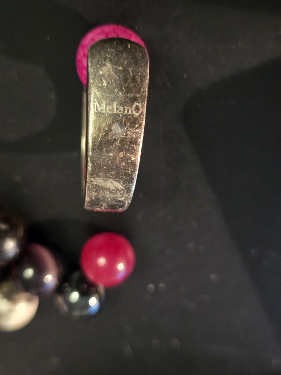 Zilveren Melano ring maat 17.25 Met 17 balletjes