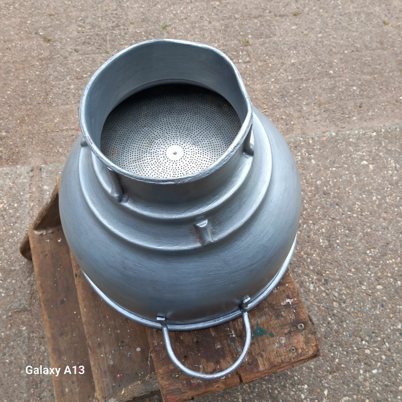 Melkzeef met orginele filters van RVS  15.00 euro