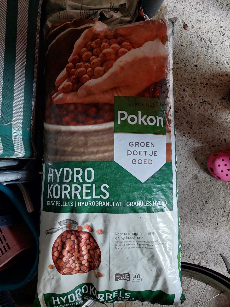 Nieuwe zak pokon hydrokorrels 40 liter