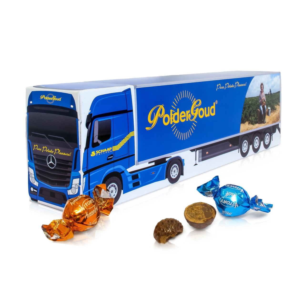 Bedankje een vrachtwagen cadeau doosje