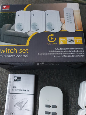 Nieuw FLAMINGO - Switchset 3 schakelaars en afstandsbediening...