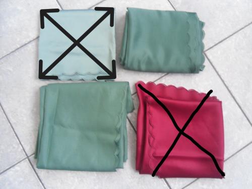 2 KLEDEN GROEN 170 X 135 CM