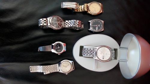 O.a.Seiko horloges, niet werkend of niet gelijk lopend
