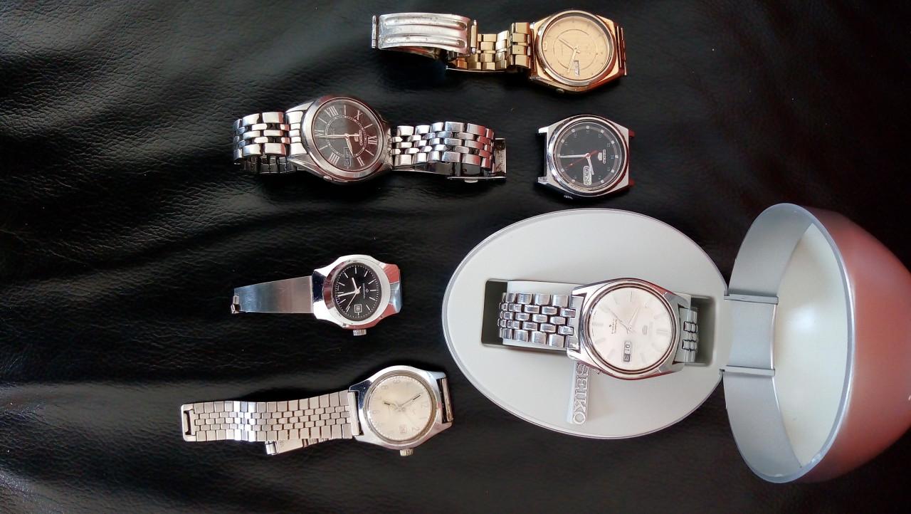 O.a.Seiko horloges, niet werkend of niet gelijk lopend