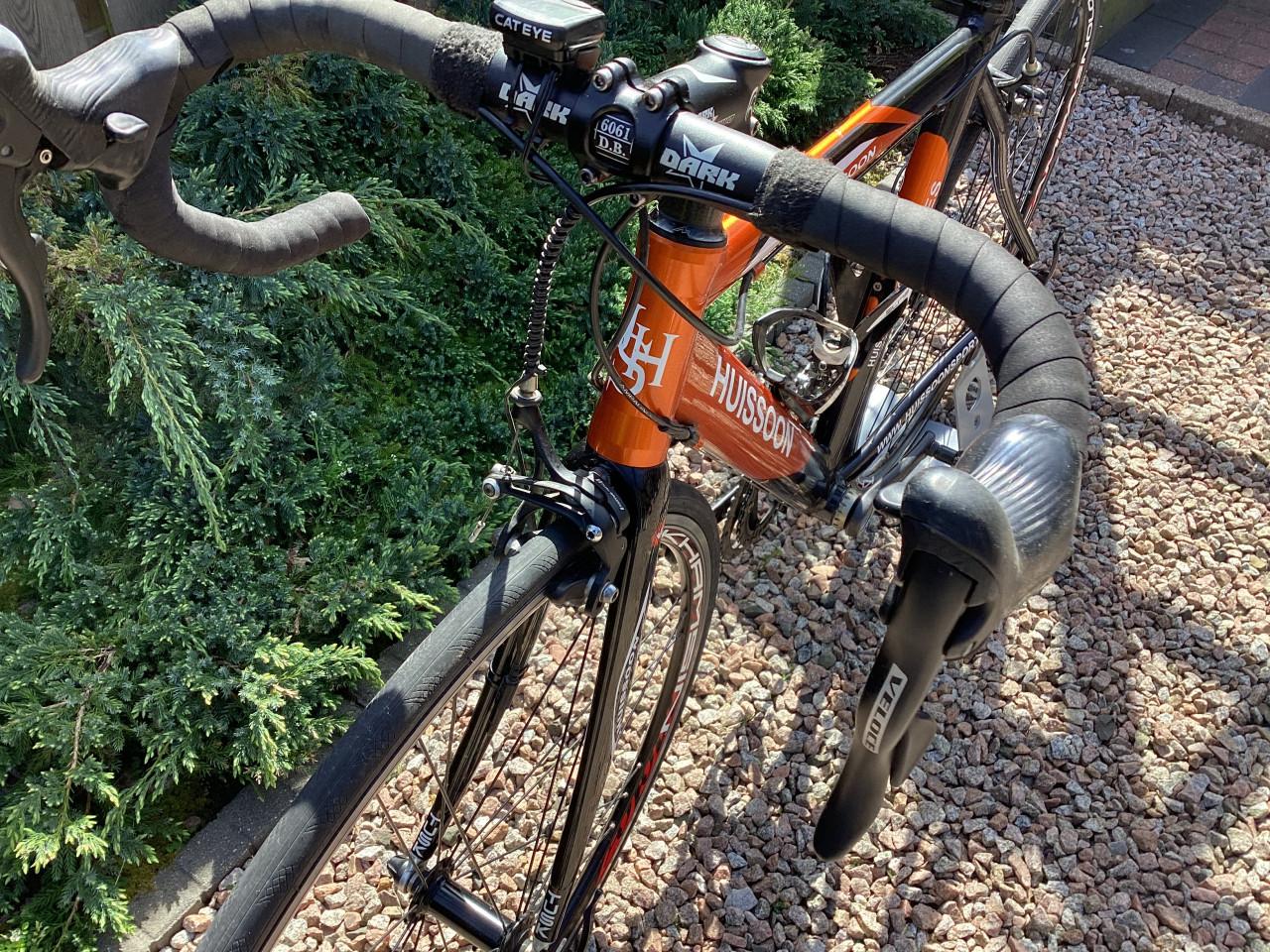 Retro Huissoon racefiets, in zeer goede staat, Columbus Tusk carbon vork