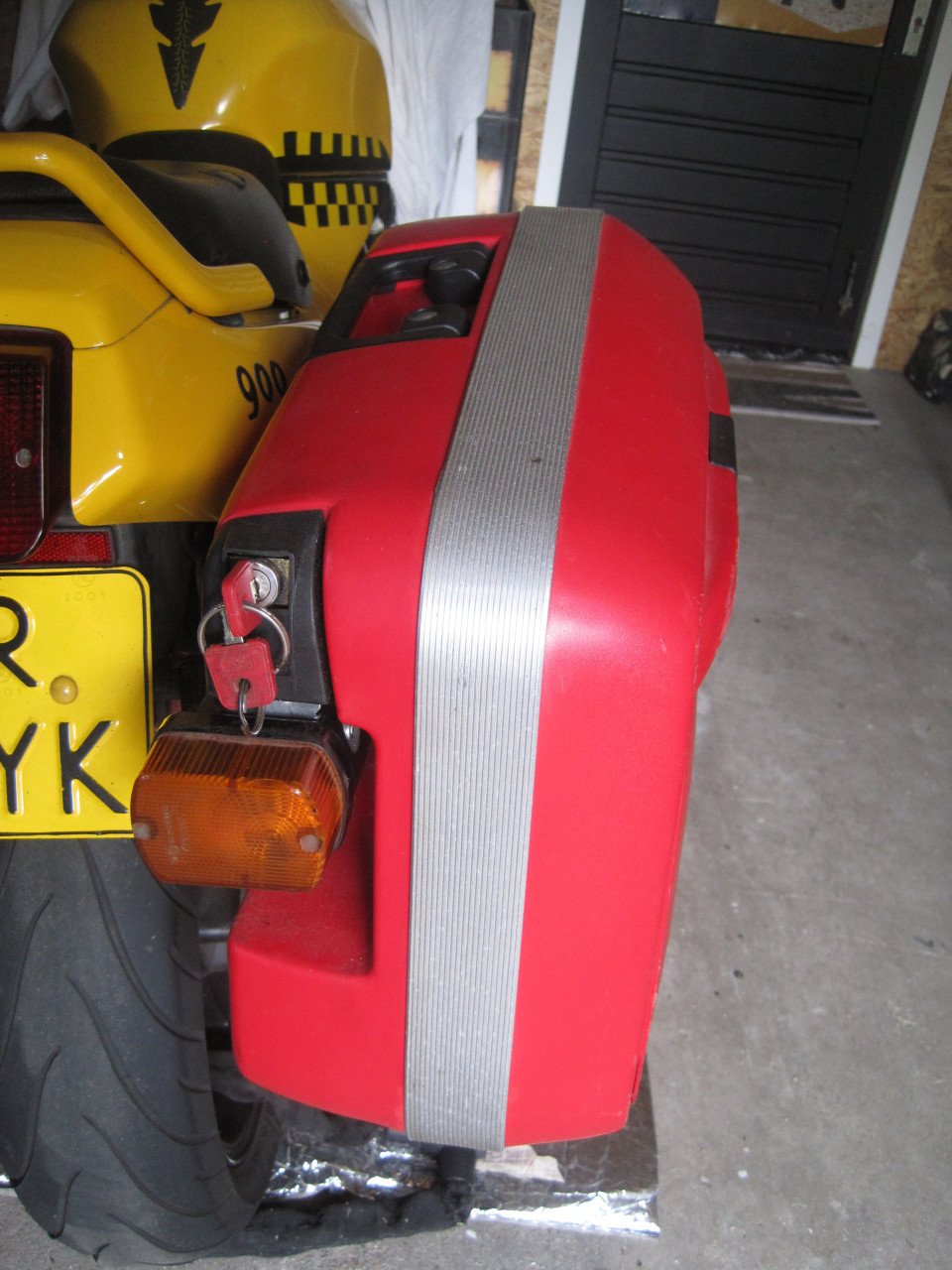 Motorkoffers Krauser rood