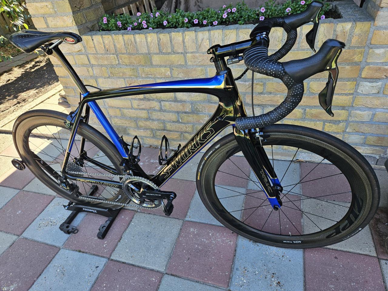 Specialized S-Works Tarmac - Nibali Shark Ed. - Zipp 404 - Dura-Ace Di2