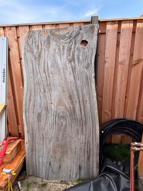 Boomstam tafel blad
