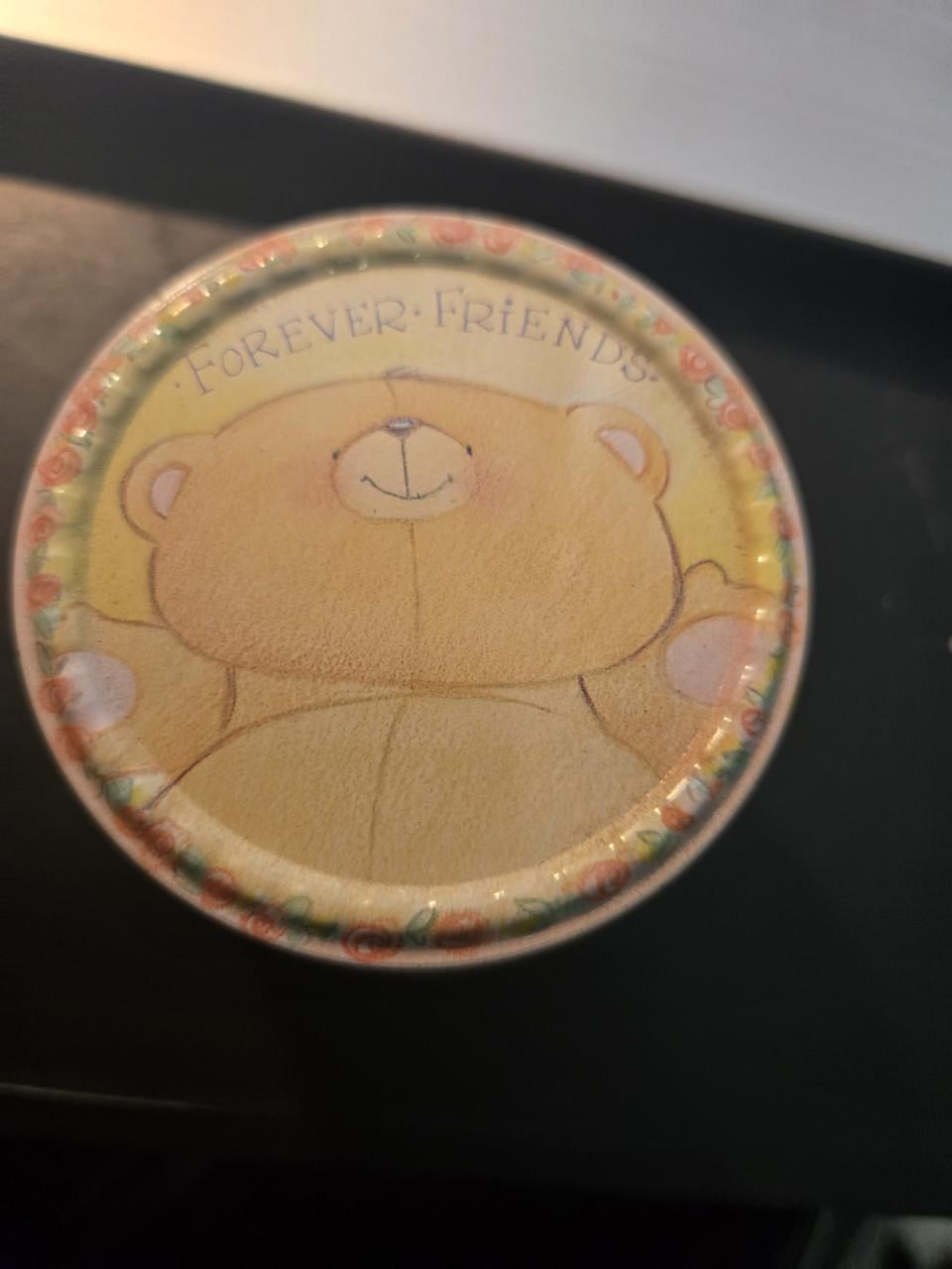 Vintage Forever Friends blik uit 1994  H5 cm Ø 7cm