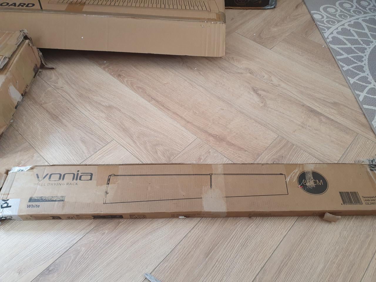 Vonia wanddroogrek wit — nieuw in doos | inklapbaar