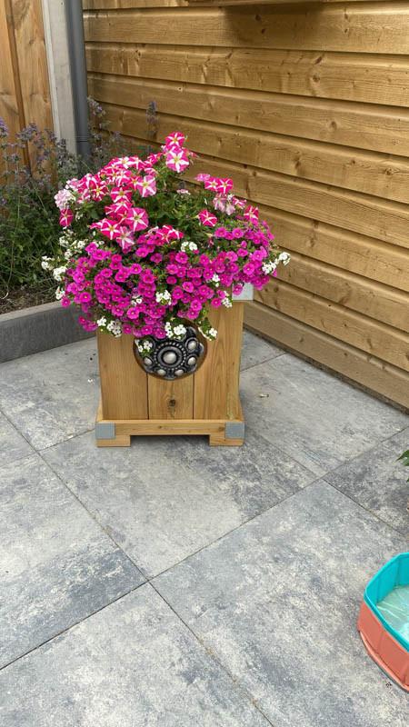 10jarige Jubileumactie - Zeeuwse knop bloembak L45 x B48 x H55