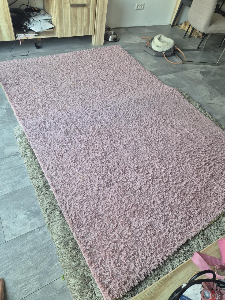 Roze hoogpolig vloerkleed Ethno – 160 × 230 cm