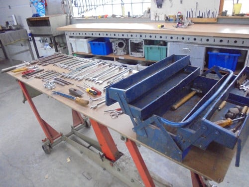 Volle gereedschapskist