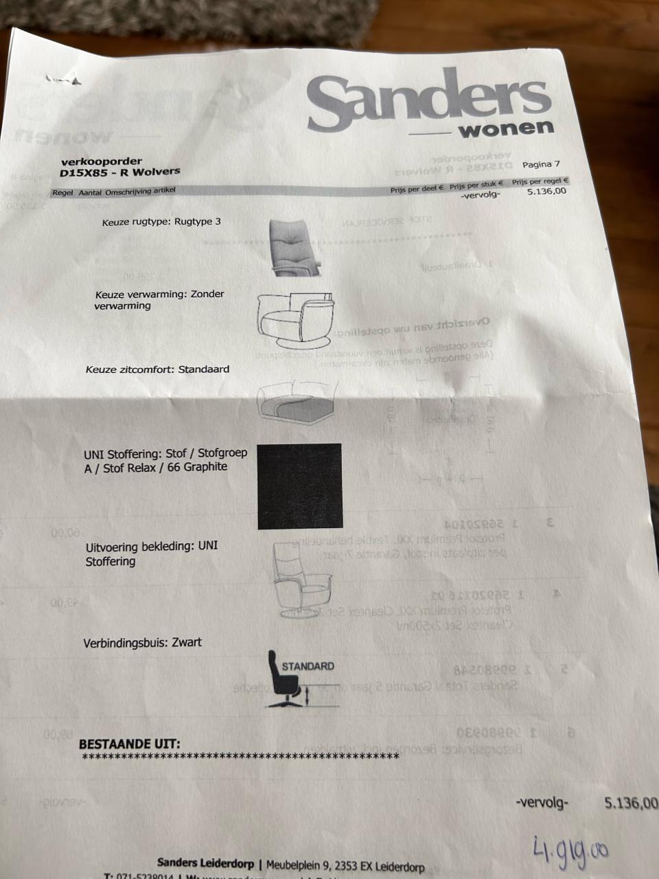 Te koop mooie sta op fauteuil mt L