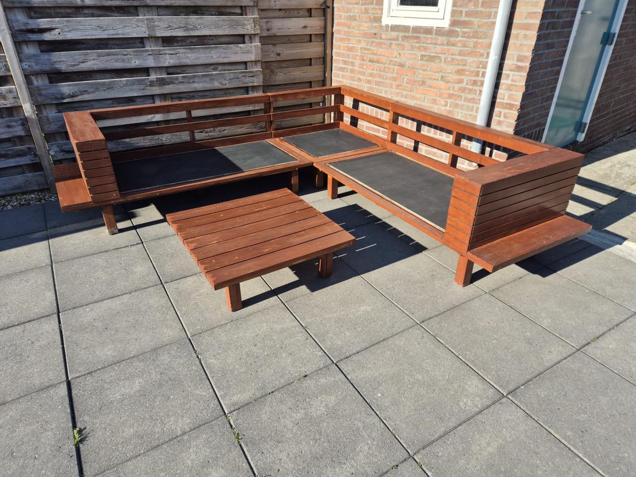 Houten Loungeset 250 x 250 cm (Bezorging mogelijk)