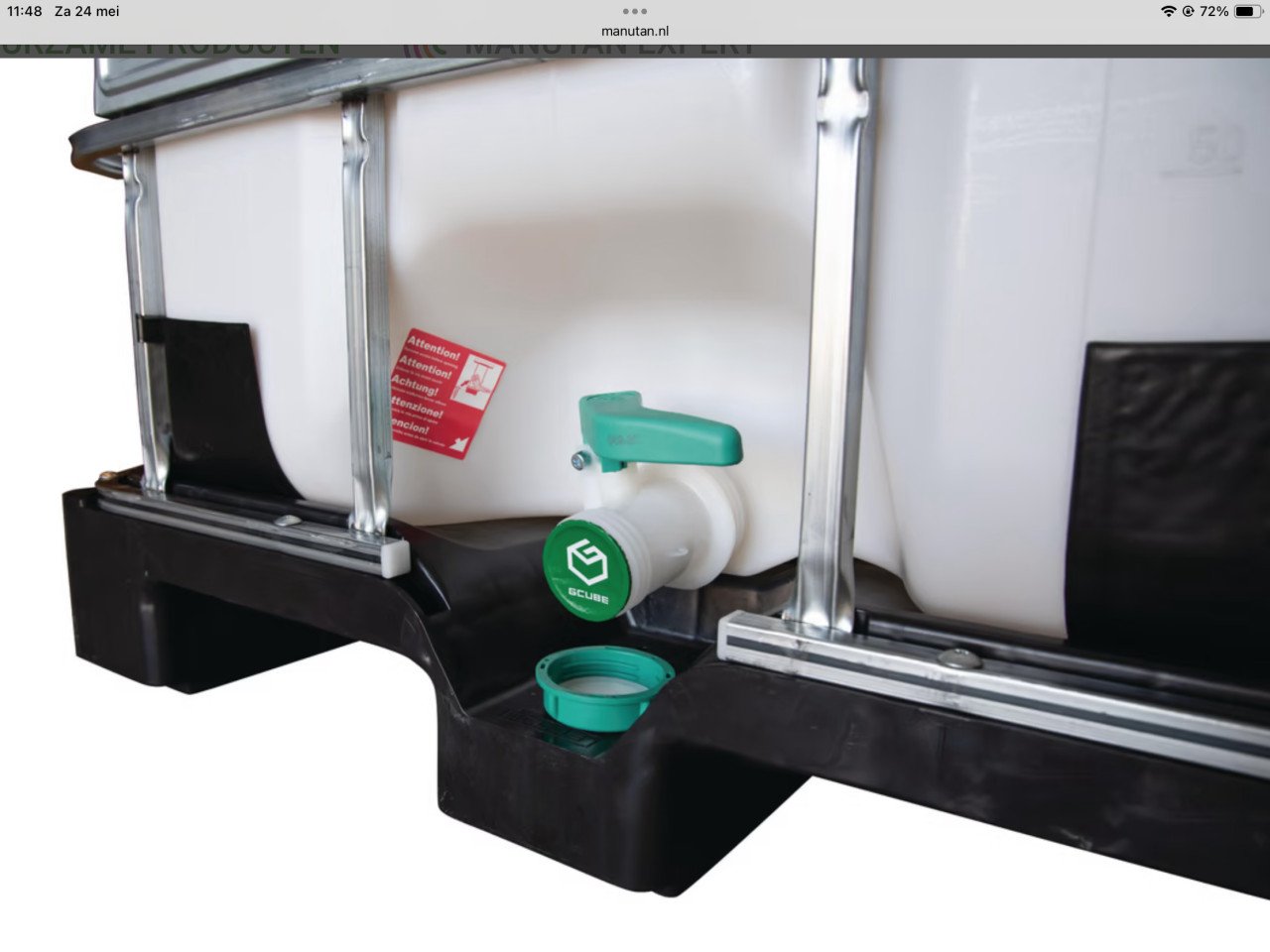 IBC vat 1000 liter nieuw