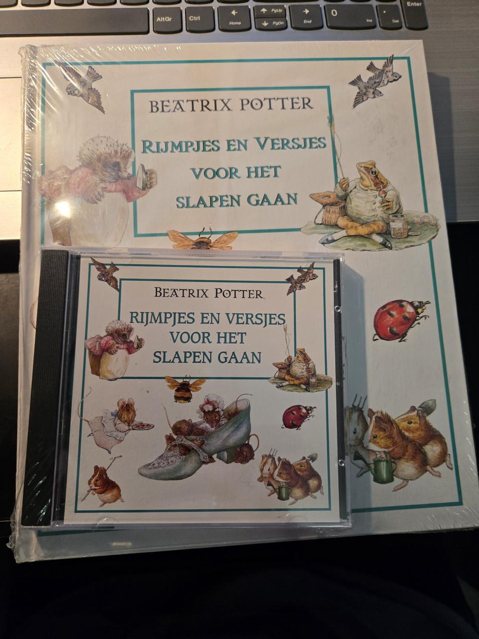 Boek en de cd "Rijmpjes en Versjes voor het Slapen Gaan"  Beatrix Potter,
