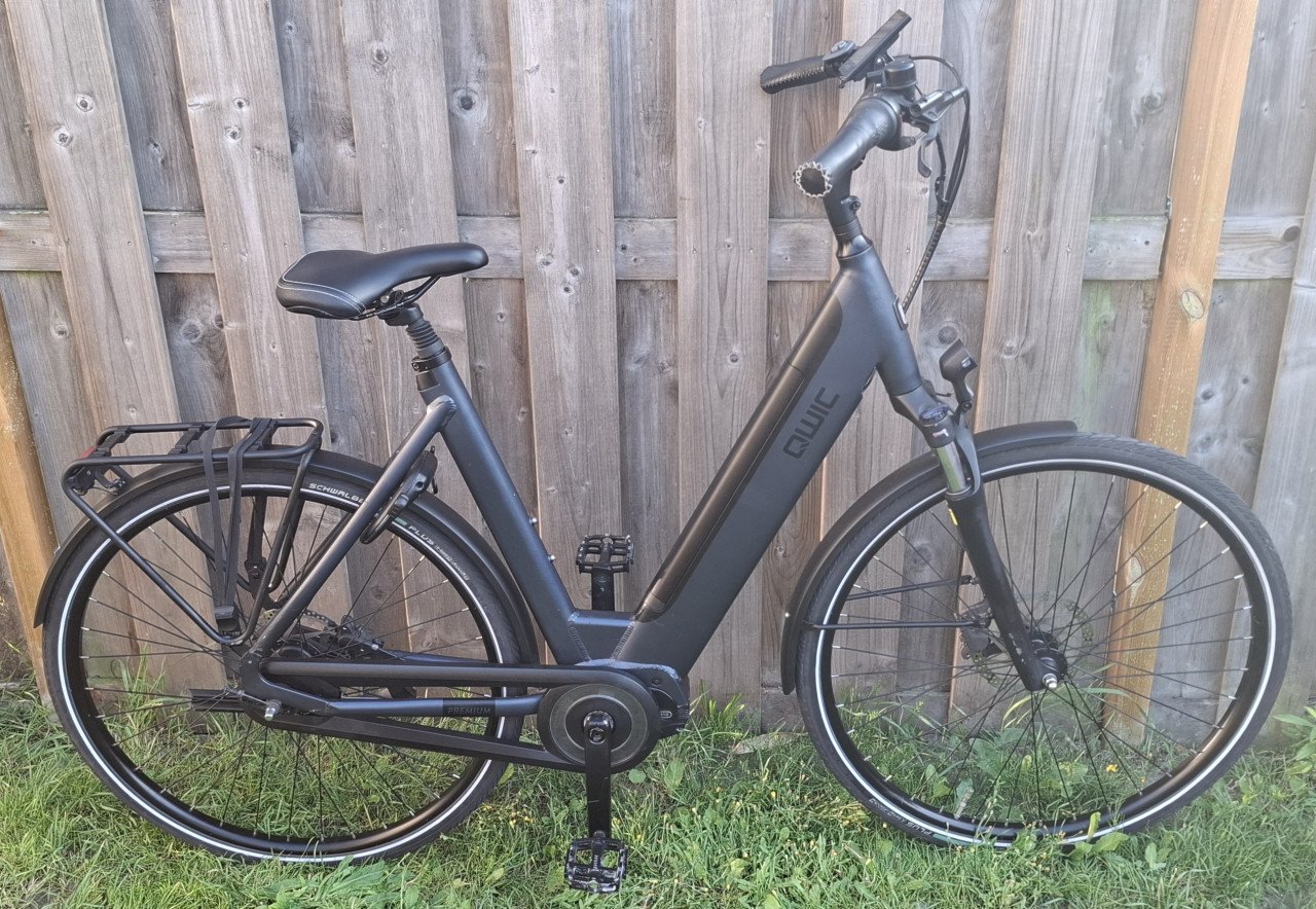 Prachtige Qwic Premium MN7 elektrische fiets 500Wh 80Nm