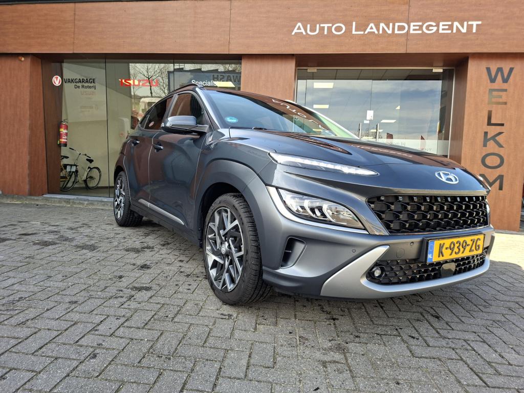 Hyundai Kona 1.6 gdi hev premium | lederen bekleding | stoel/stuur verwarmi