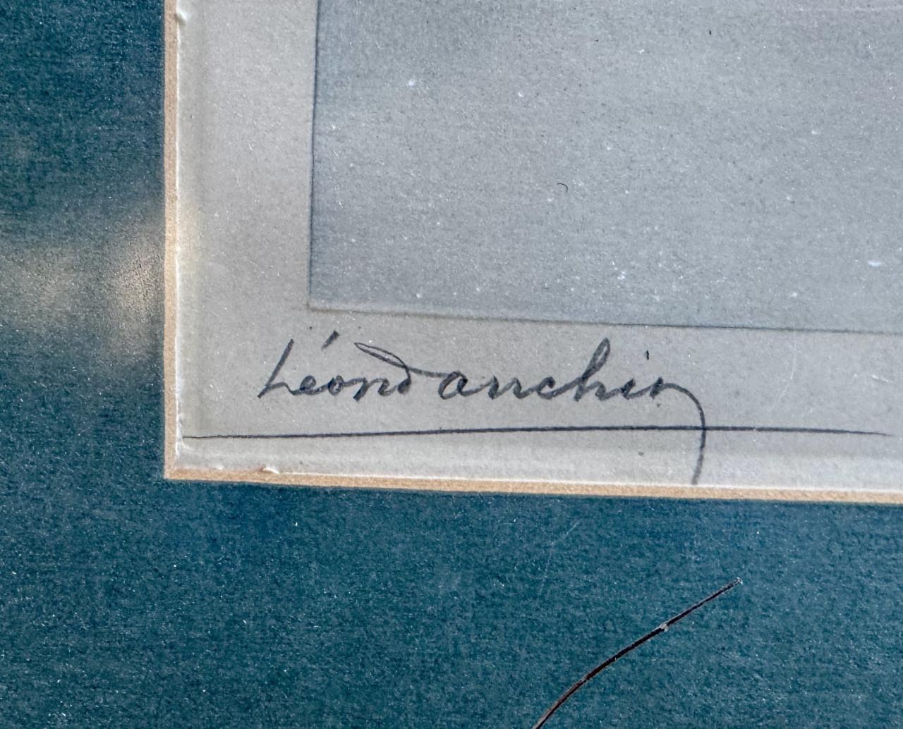 Reproductie Léon Danchin – eenden in vlucht – ingelijst