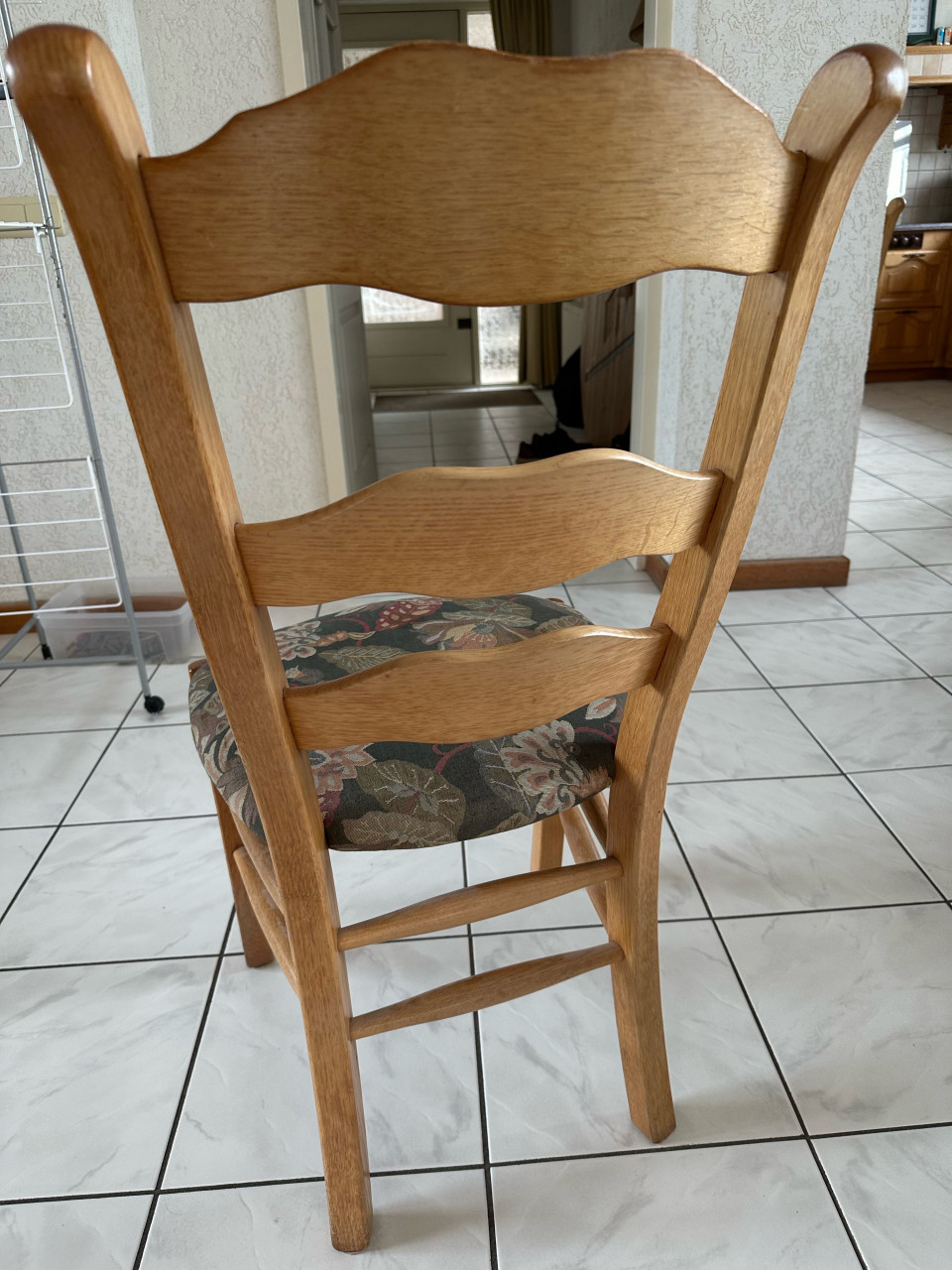 Massief eiken eetkamerstoelen