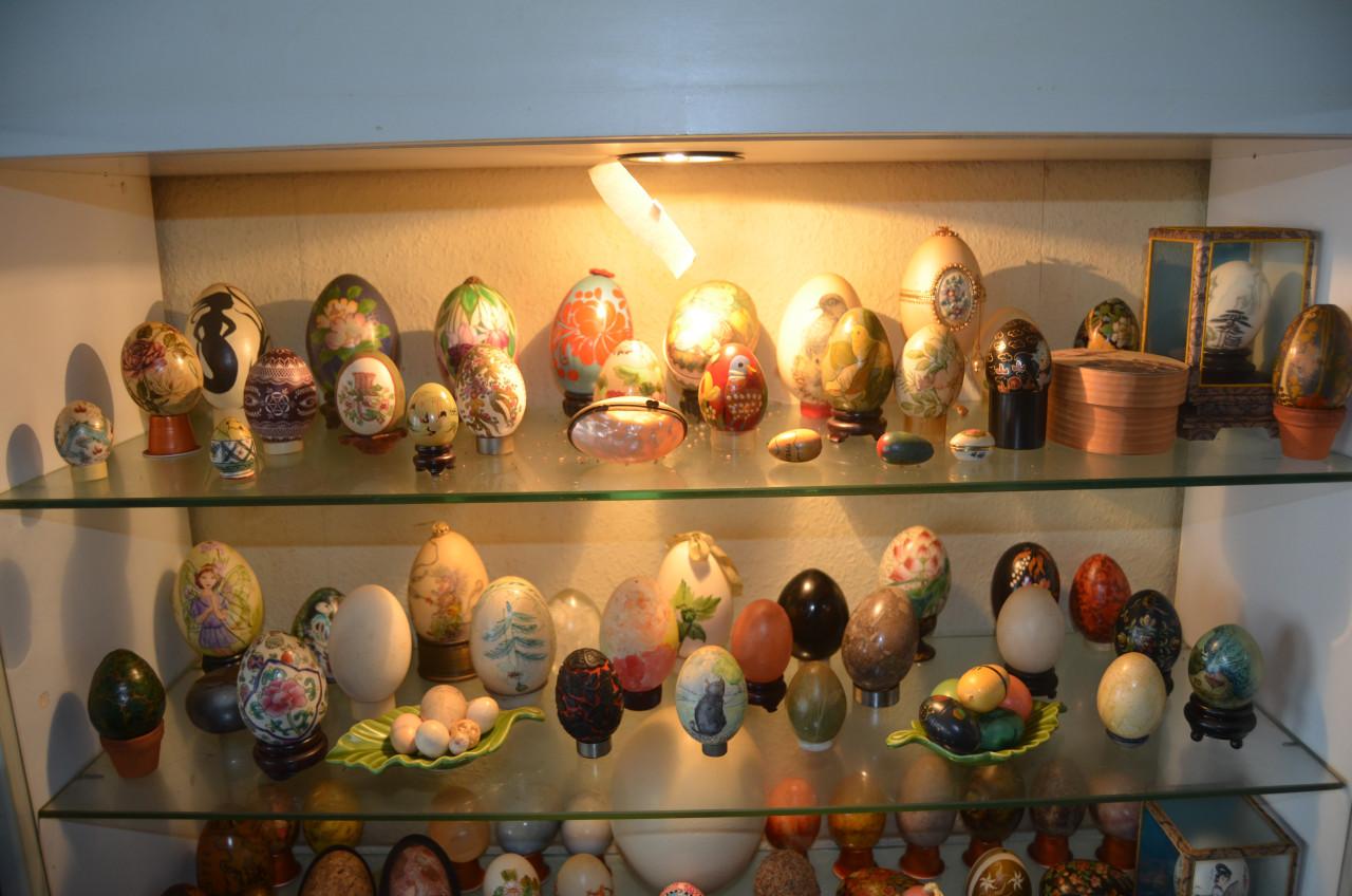 Grote verzameling eieren