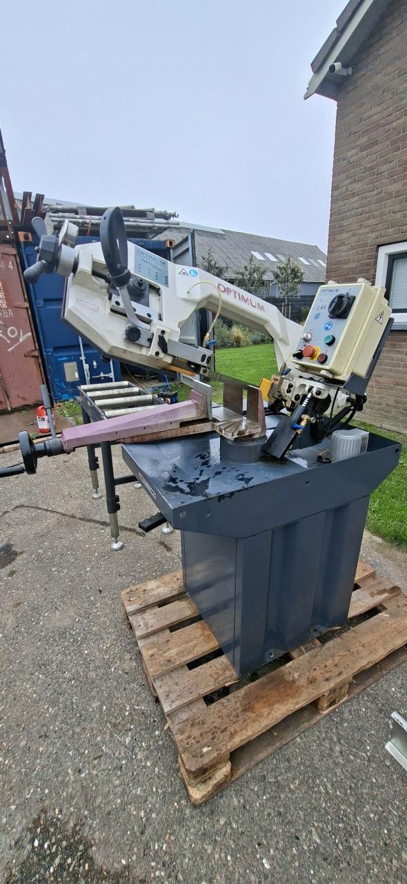 Lintzaagmachine optimum 280 Inclusief rollenbaan