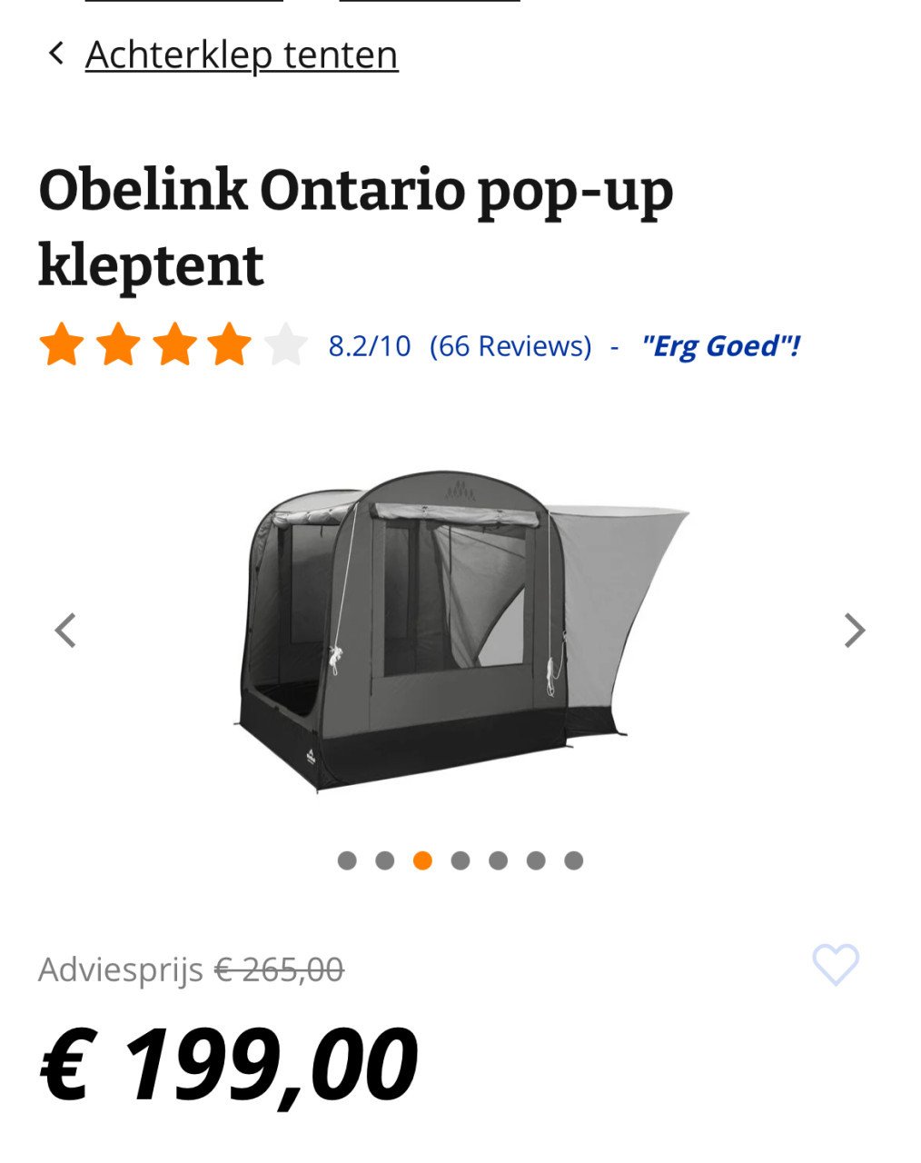 Pop-up kleptent Ontario