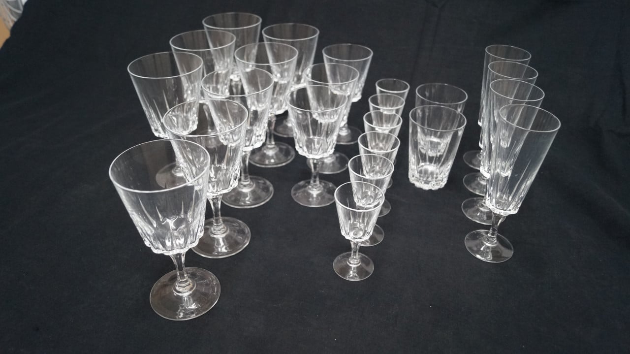 Cristal d'Argues durand luminarc "Versailles" glazen.
