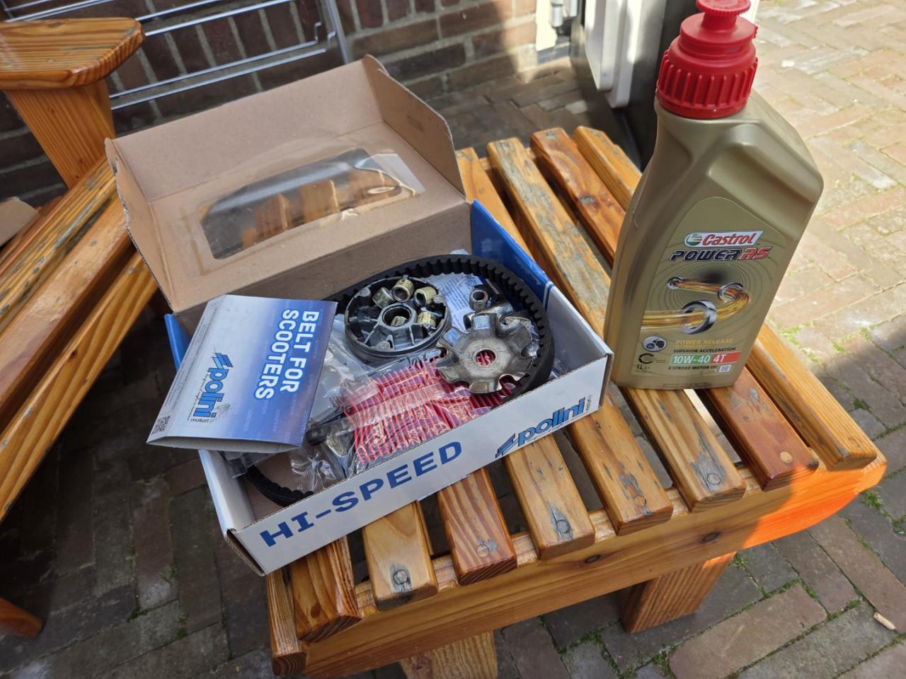 Scooter Kymco Dink geel kenteken