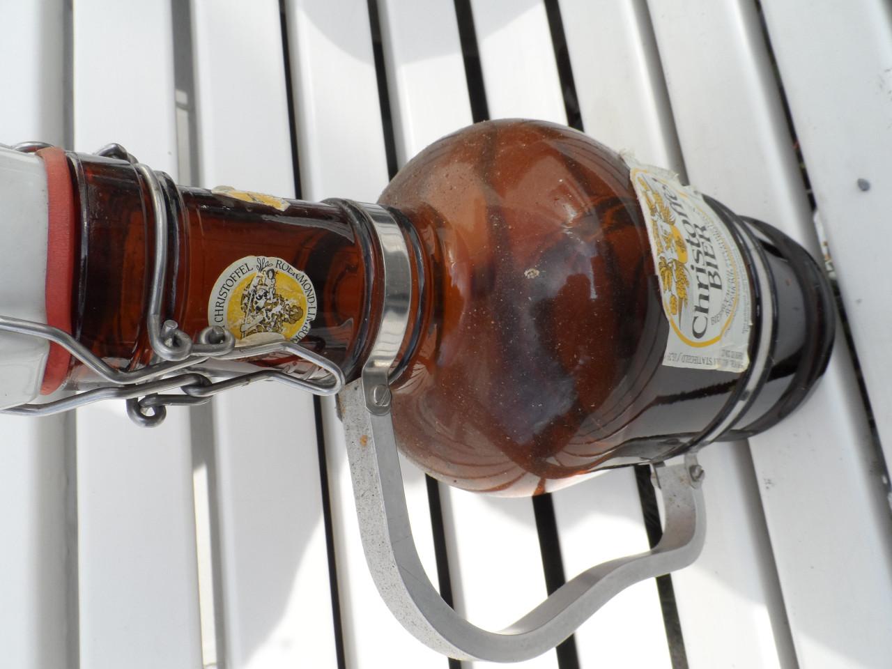 3 OUDE Bierflessen LEEG