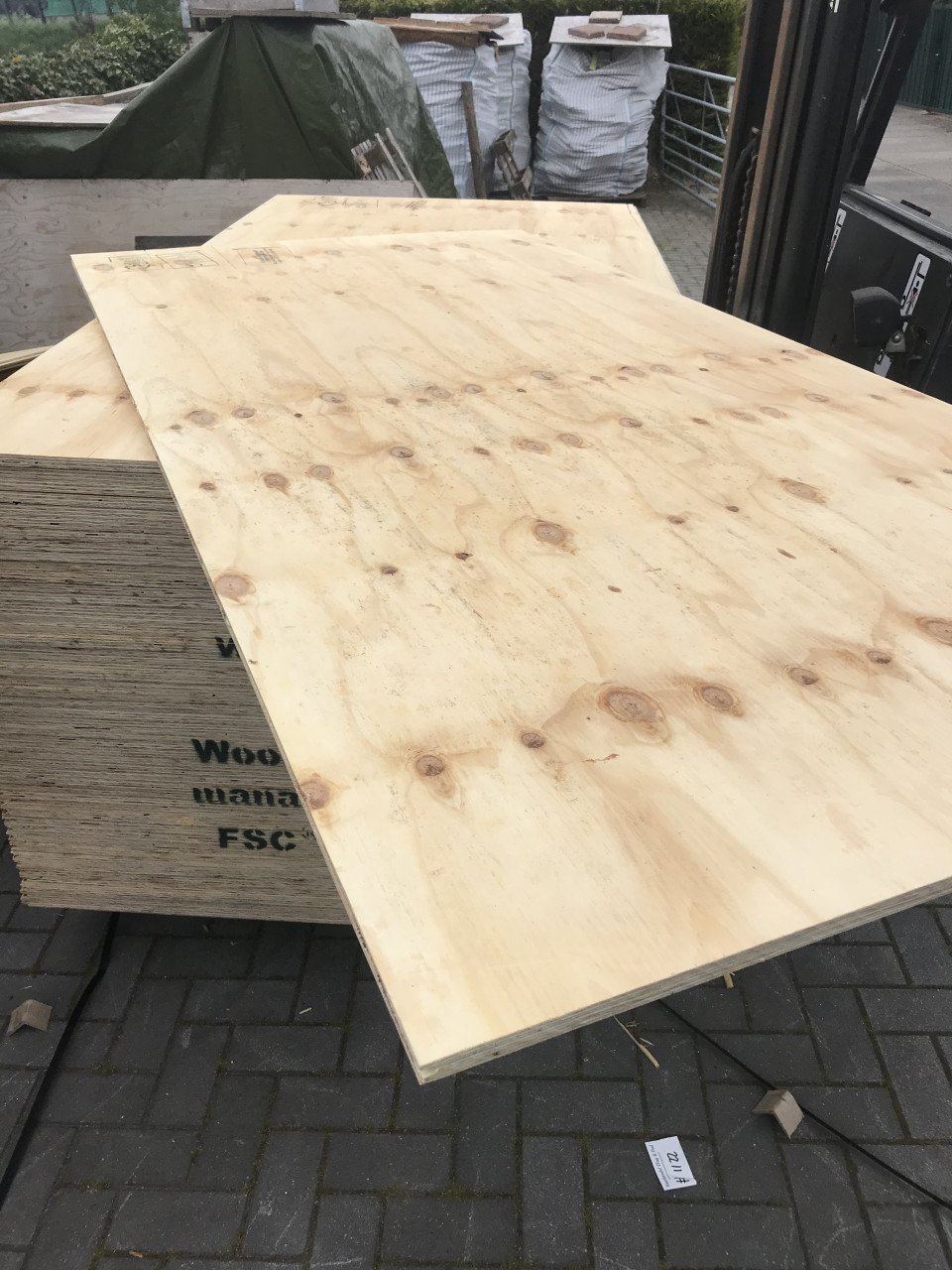 Nieuwe Underlayment platen 18mm mes en groef