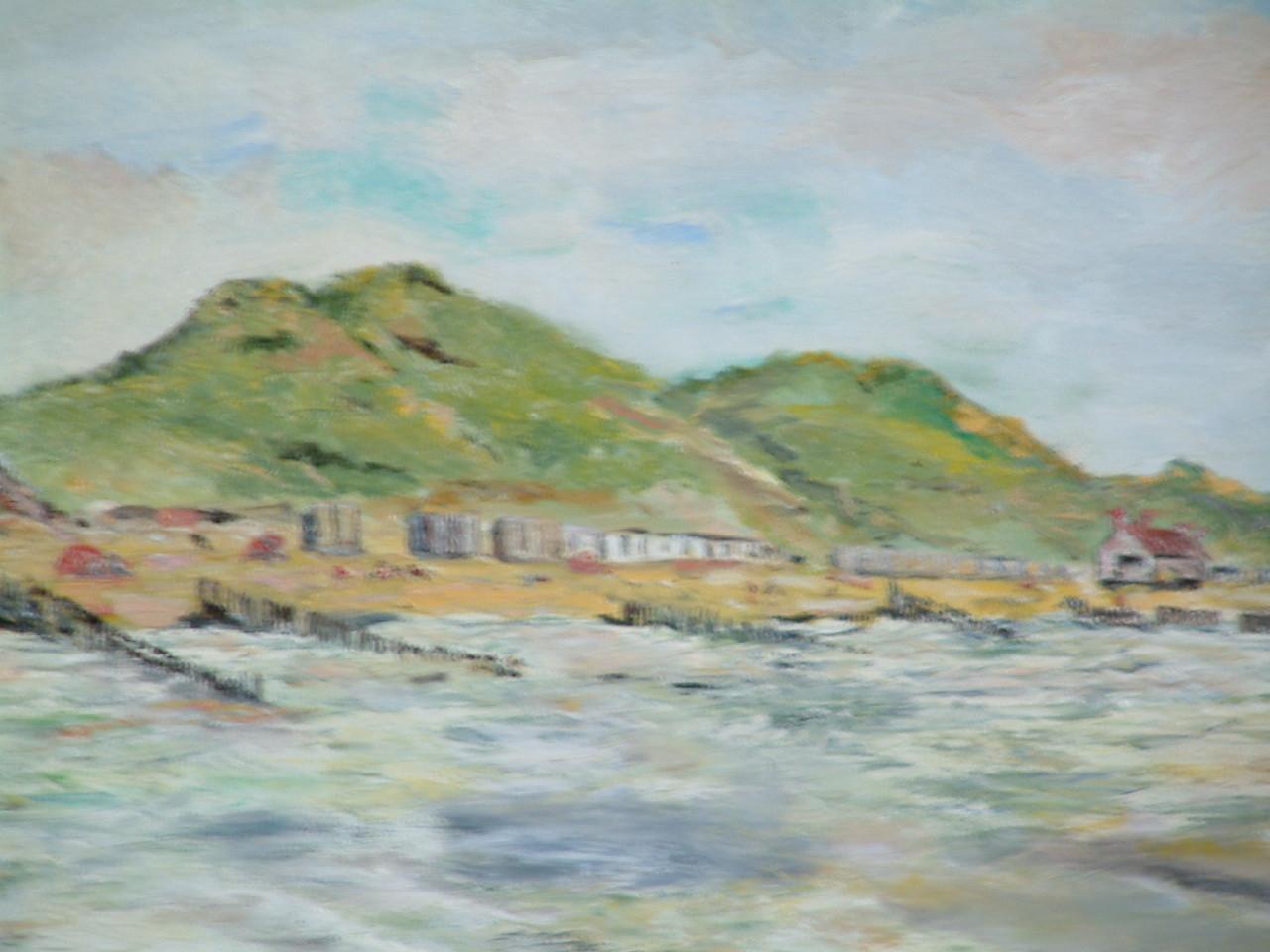 Strand  120 x 80 cm   zie schilderijen Jac Caljouw Arnemuiden