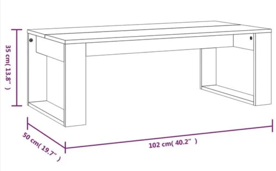 Nieuwe salontafel