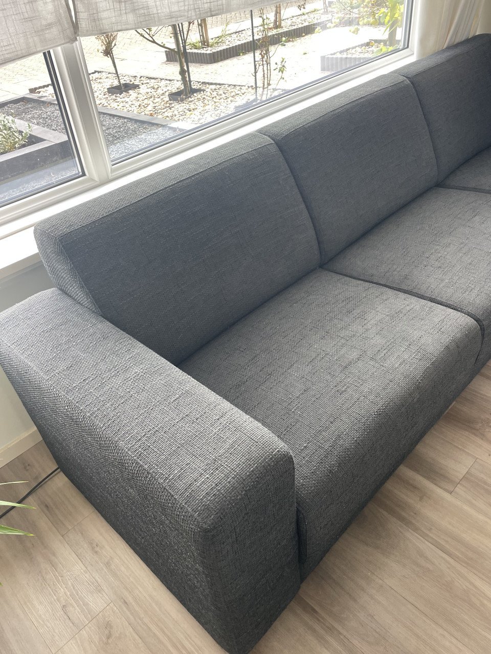 Hoekbank antraciet
