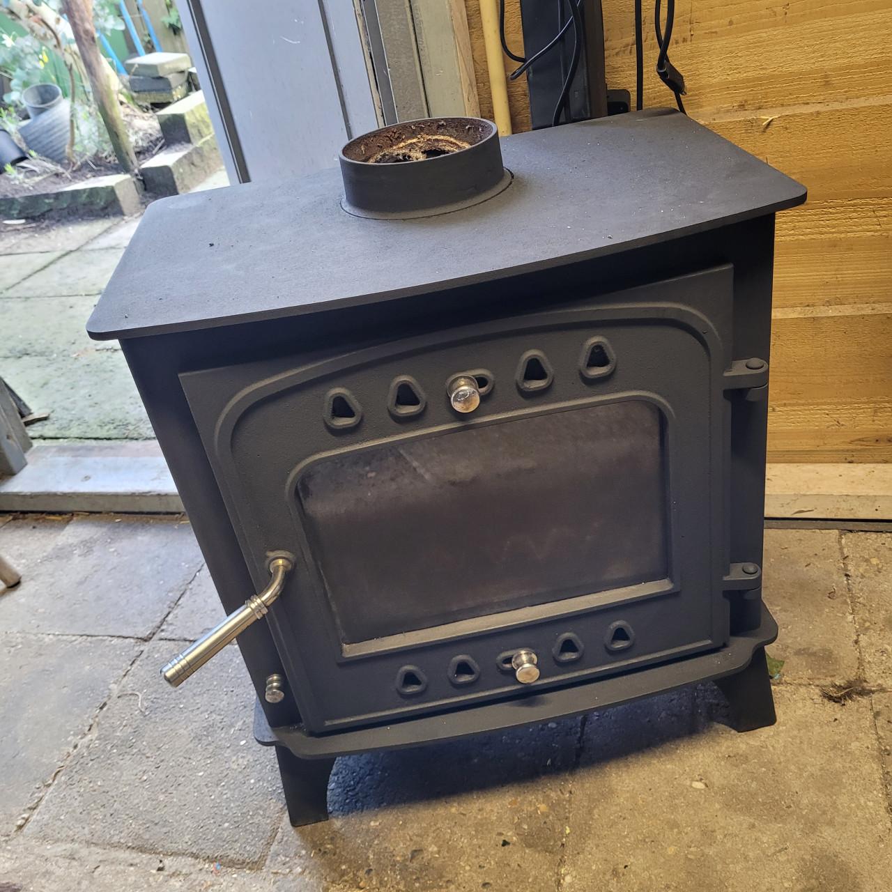 Leuke zware houtkachel