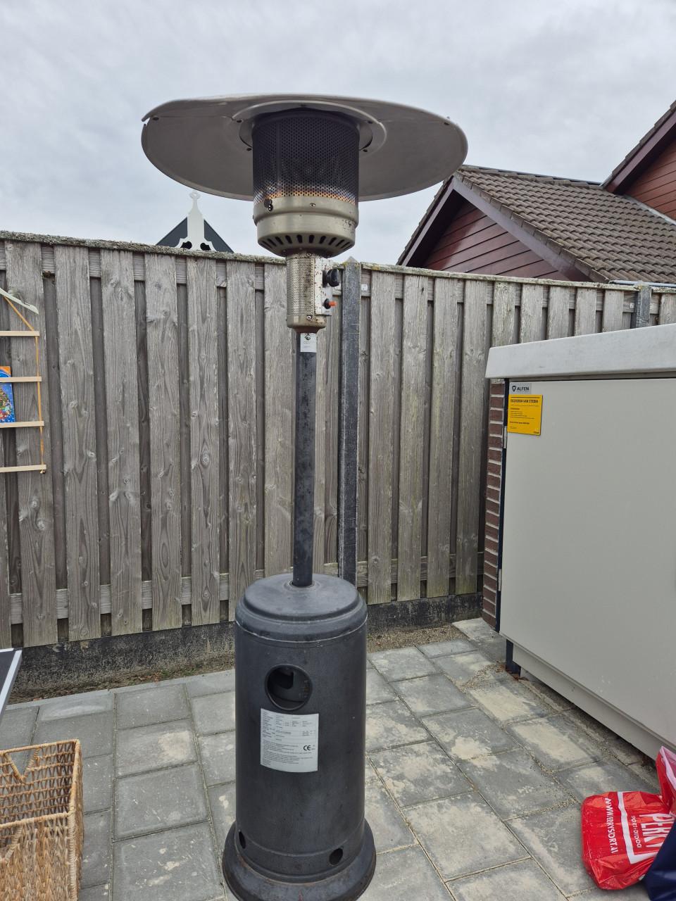 Terrasheater inclusief gasfles