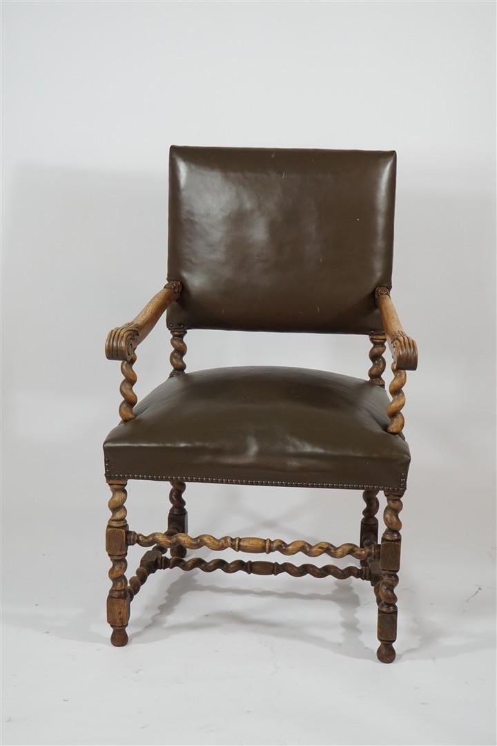 Set van 3 Diverse Antieke Stijlstoelen / Fauteuils