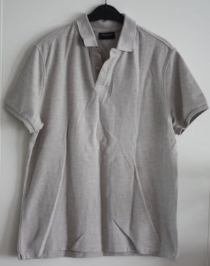 Bruin beige polo maat m