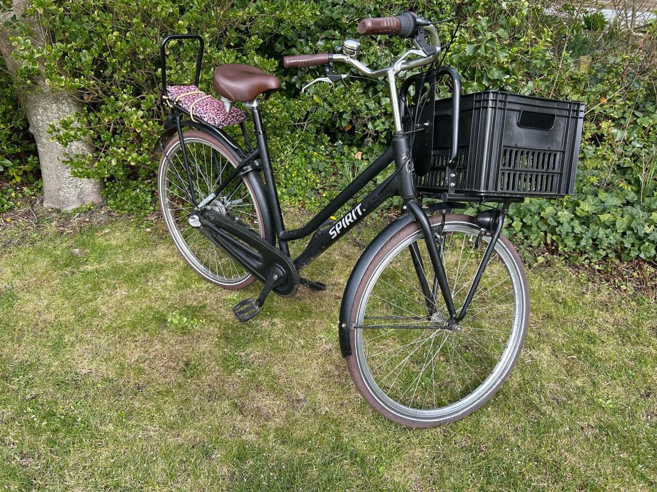 Spirit dames transportfiets met zitje in zeer goede staat