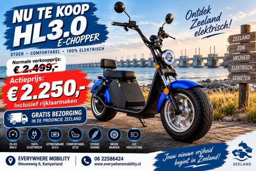NU TE KOOP: HL3.0 E-CHOPPER ⚡