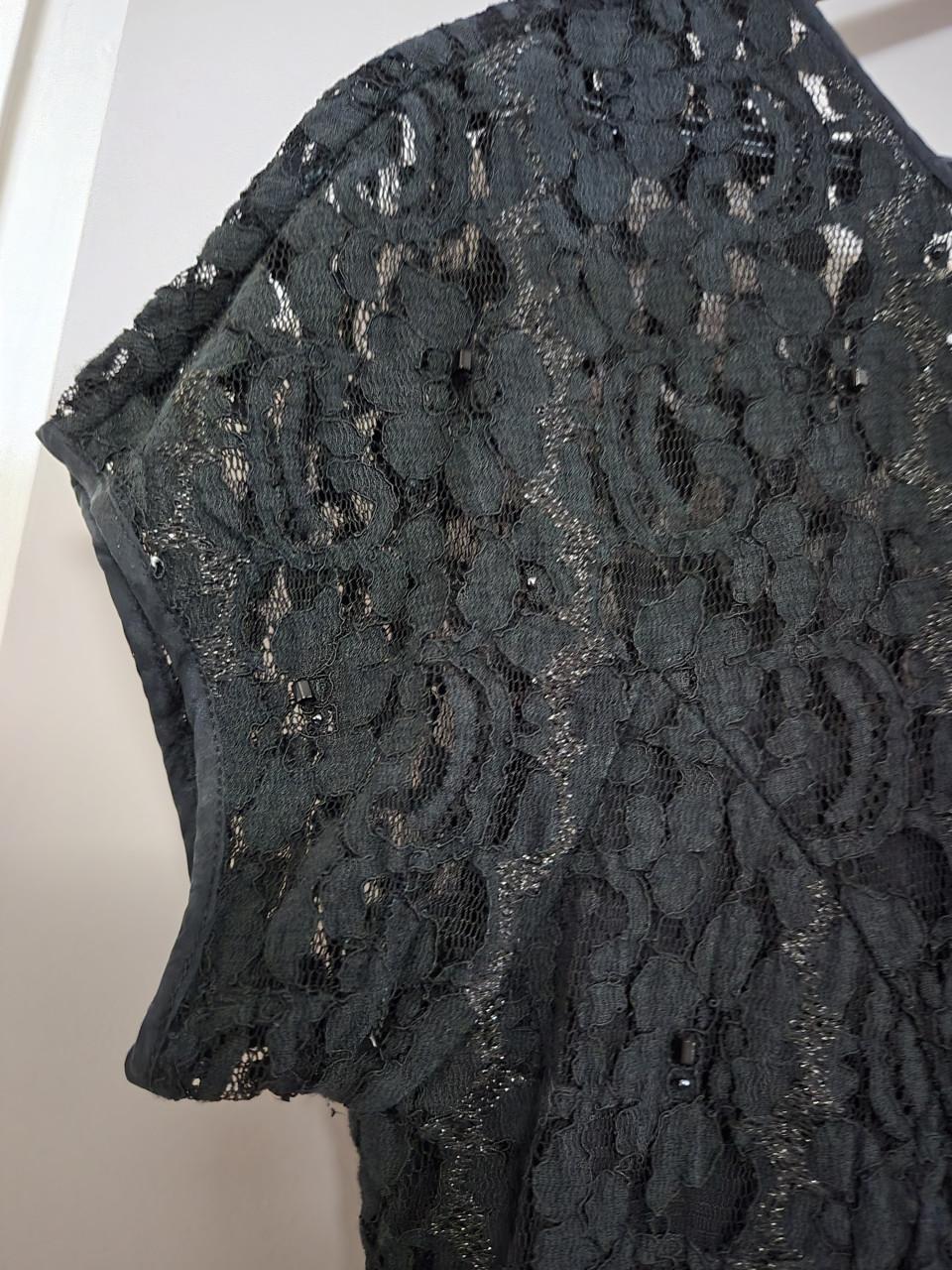 Zwarte midi-jurk van het merk Armand Ventilo, Maat 40