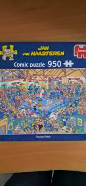 Haasteren 950 stukjes  Boxing Match, compleet.